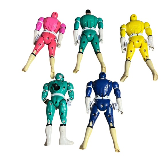 Vintage 1997 Bandai Power Rangers Turbo Action Figure Lot of  Vintage 1997 Bandai Power Rangers Turbo Action Figure Lot of 5 Multi Color 5in